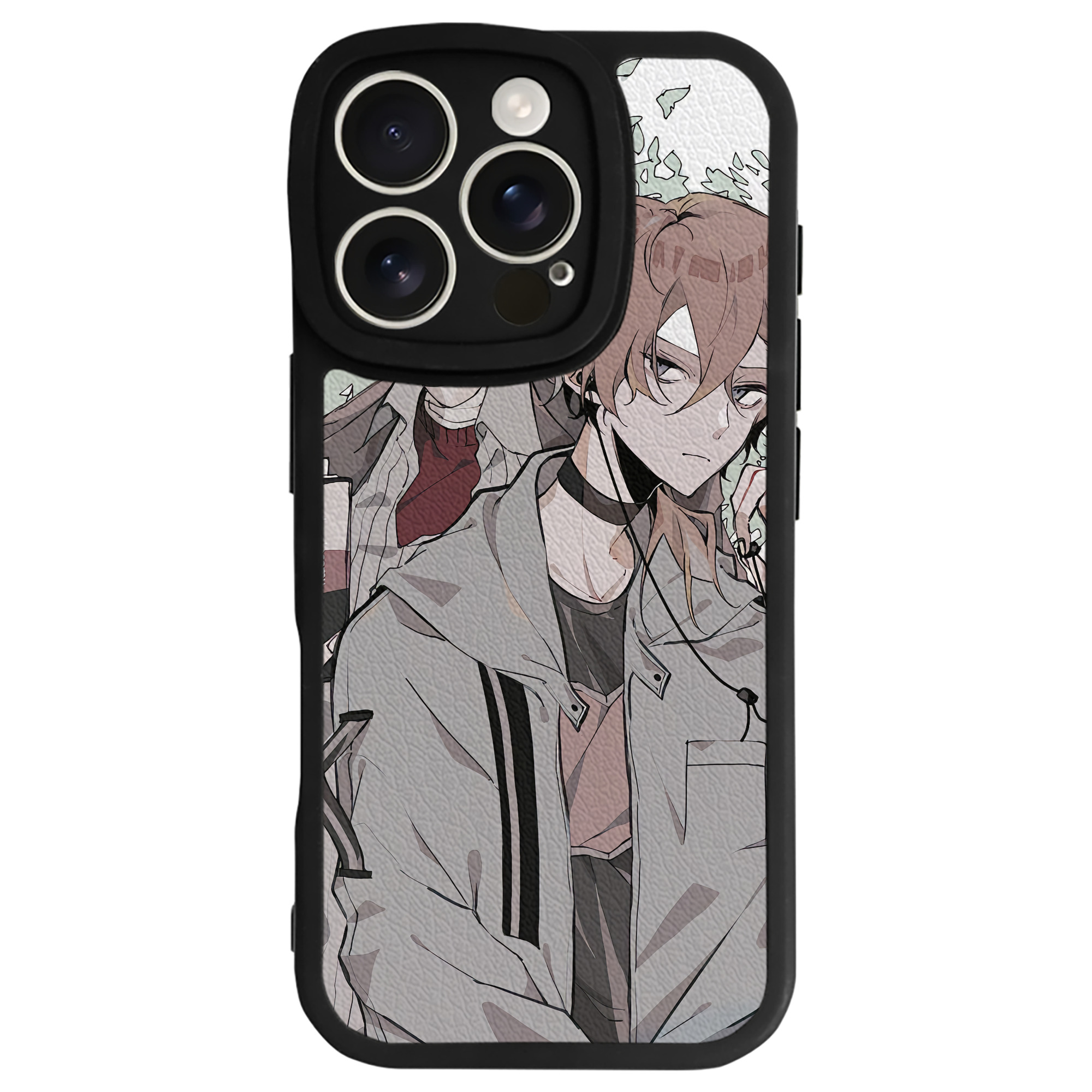 （画像用） 文豪ストレイドッグス Bungo Stray Dogs 【iPhone 16シリーズ対応】シリコンスマホケース（レザー調） 材質：シリコン